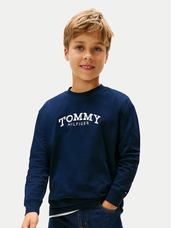 Tommy Hilfiger Тениска с дълъг ръкав Monotype Print KB0KB10052 Regular Fit