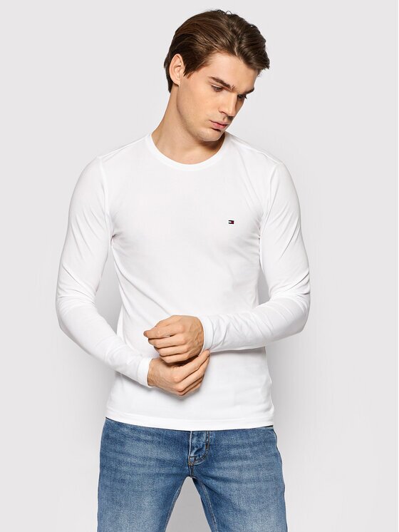 Tommy Hilfiger Тениска с дълъг ръкав Stretch Tee MW0MW10804 Slim Fit