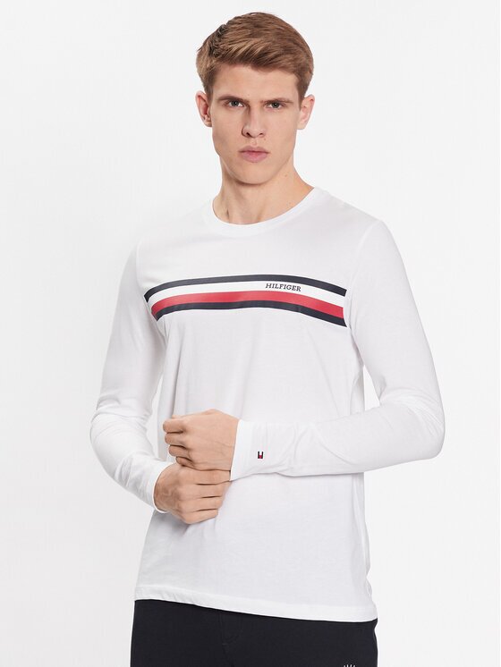 Tommy Hilfiger Тениска с дълъг ръкав MW0MW32366 Slim Fit
