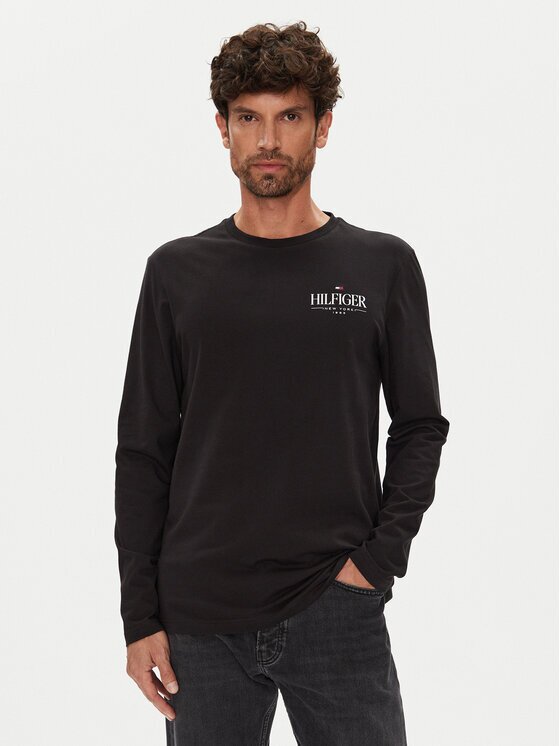 Tommy Hilfiger Тениска с дълъг ръкав Stack MW0MW41293 Regular Fit
