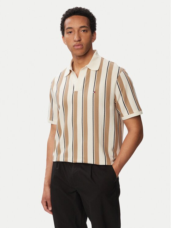 Tommy Hilfiger Тениска с яка и копчета Classic MW0MW43274 Regular Fit