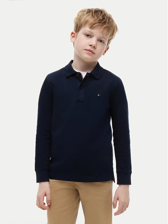 Tommy Hilfiger Тениска с яка и копчета KB0KB09664 Regular Fit