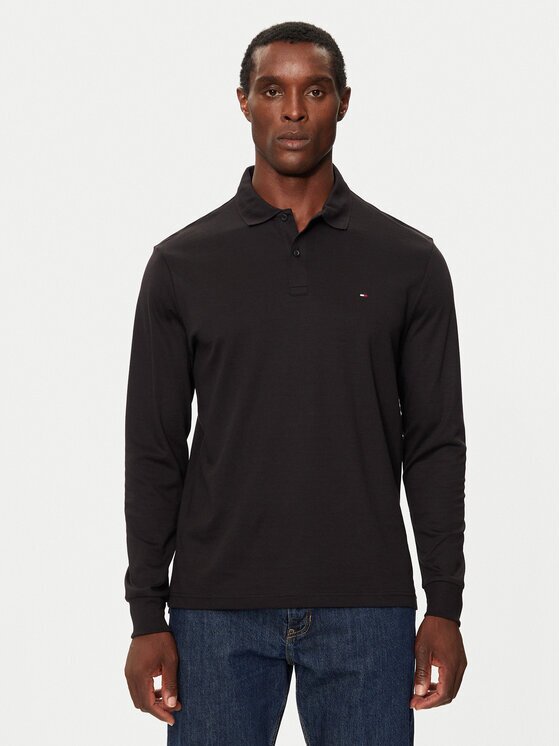 Tommy Hilfiger Тениска с яка и копчета MW0MW37317 Regular Fit