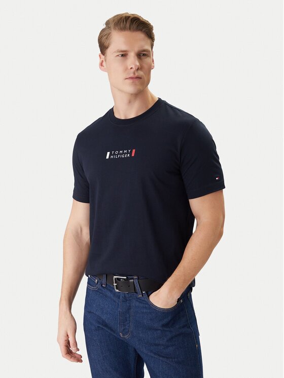 Tommy Hilfiger Тишърт Brand Love Small Center Tee MW0MW41453 Regular Fit