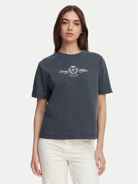 Tommy Hilfiger Тишърт Crest WW0WW48713 Relaxed Fit