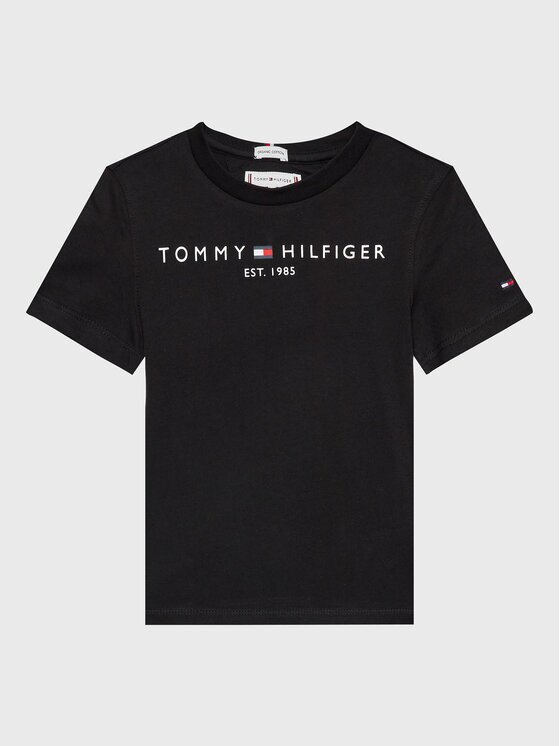 Tommy Hilfiger Тишърт Essential KS0KS00210 M Черен Regular Fit