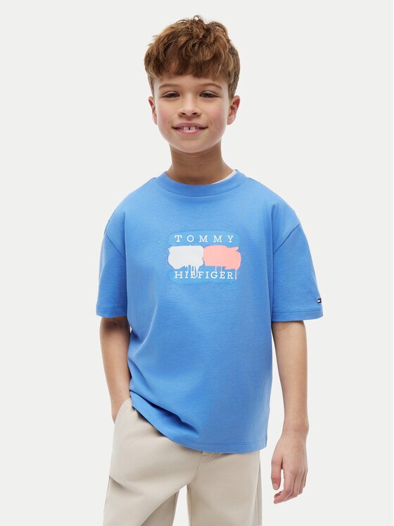 Tommy Hilfiger Тишърт Graffiti KB0KB10546 Relaxed Fit