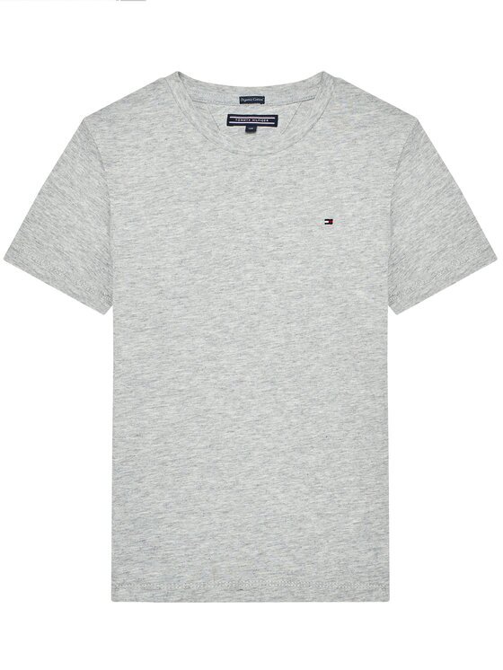 Tommy Hilfiger Тишърт KB0KB04140 S Сив Regular Fit