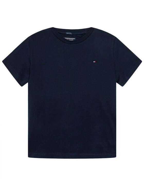 Tommy Hilfiger Тишърт KB0KB04140 S Тъмносин Regular Fit