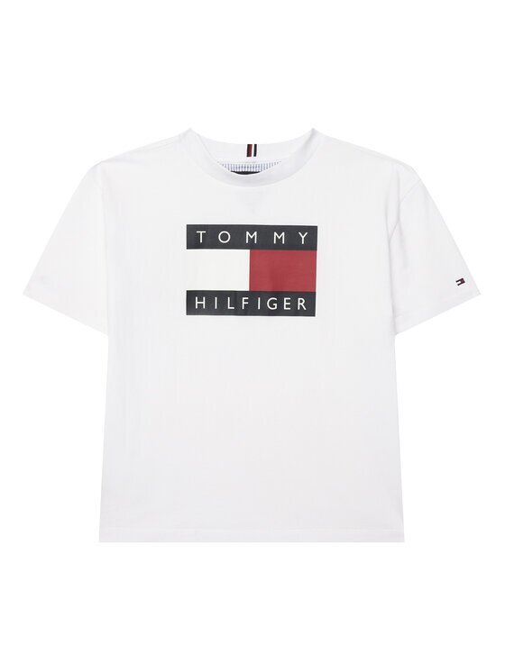 Tommy Hilfiger Тишърт KB0KB10340 D Бял Regular Fit