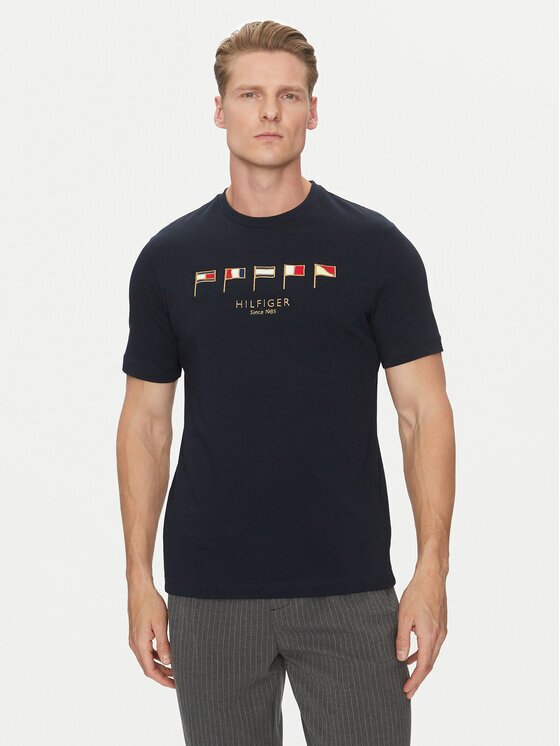 Tommy Hilfiger Тишърт Multi Flags MW0MW38616 Regular Fit