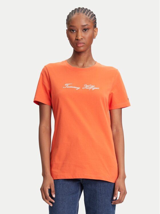 Tommy Hilfiger Тишърт Script WW0WW45746 Regular Fit