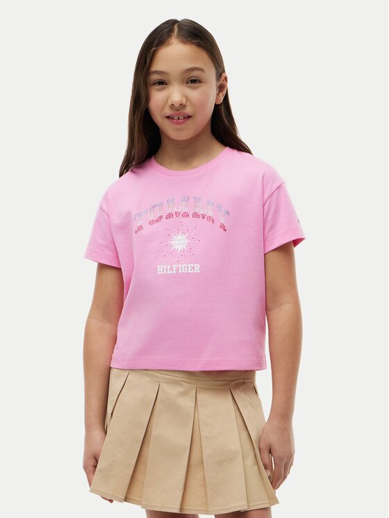 Tommy Hilfiger Тишърт Sun Rhinestone KG0KG09458 Regular Fit