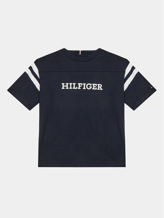 Tommy Hilfiger Тишърт Varsity KB0KB08678 D Тъмносин Regular Fit