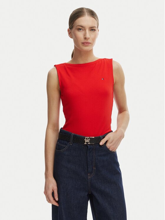 Tommy Hilfiger топ WW0WW47807 Slim Fit