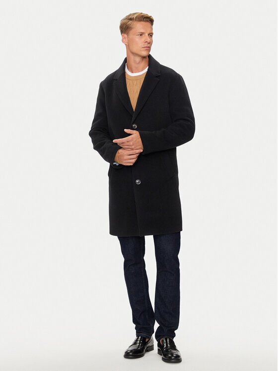 Tommy Hilfiger Вълнено палто MW0MW36611 Regular Fit