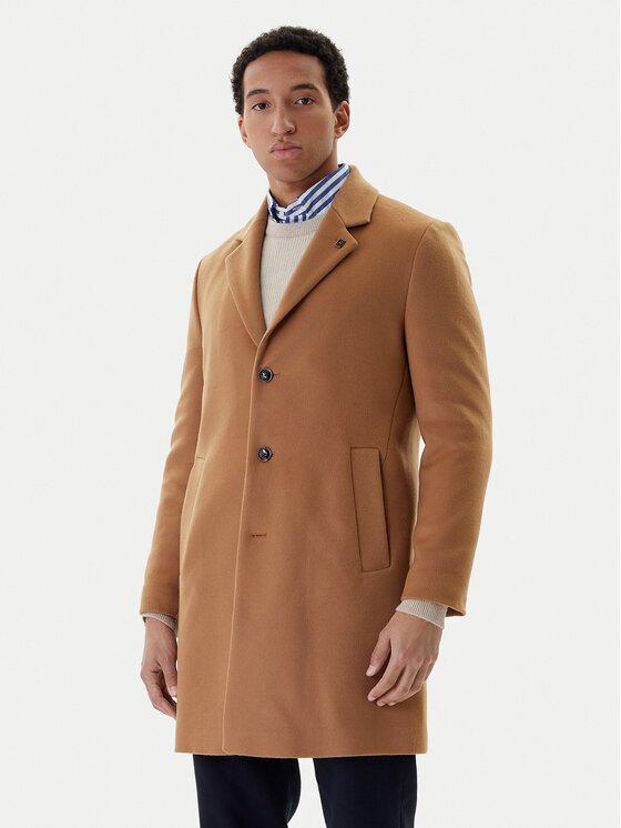 Tommy Hilfiger Вълнено палто MW0MW40768 Regular Fit
