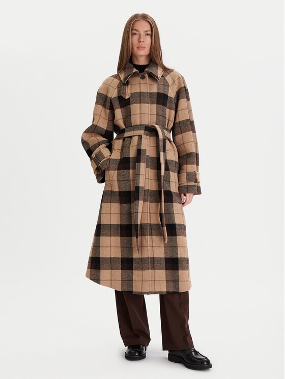 Tommy Hilfiger Вълнено палто WW0WW46870 Relaxed Fit