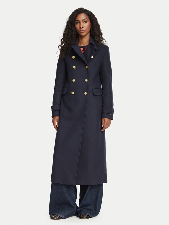 Tommy Hilfiger Вълнено палто WW0WW51554 Regular Fit