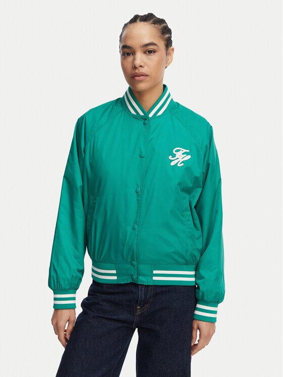 Tommy Hilfiger Яке бомбър Logo Appliqué WW0WW48618 Regular Fit