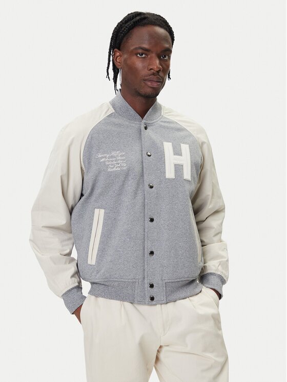 Tommy Hilfiger Яке бомбър Mix Media Varsity MW0MW39684 Regular Fit
