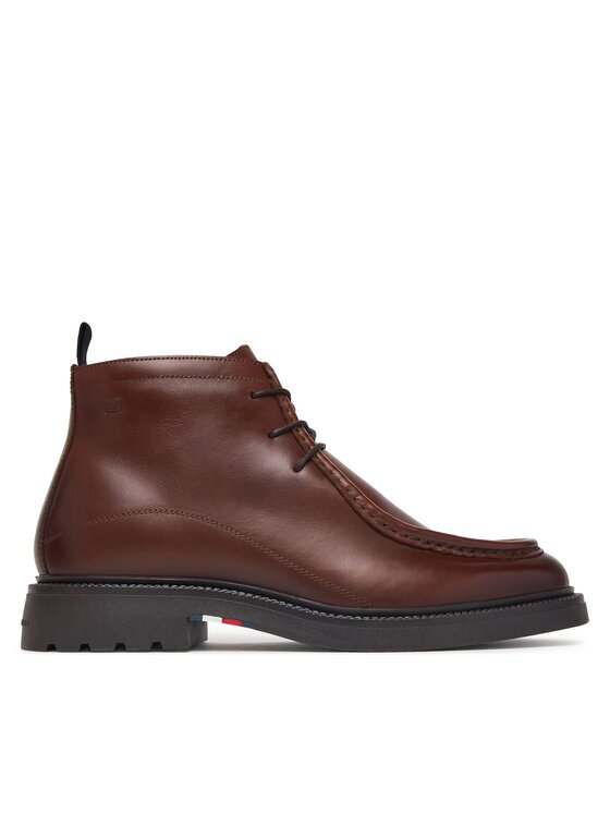 Tommy Hilfiger Зимни обувки Corporate Casual Lth Moc Chukka FM0FM05987