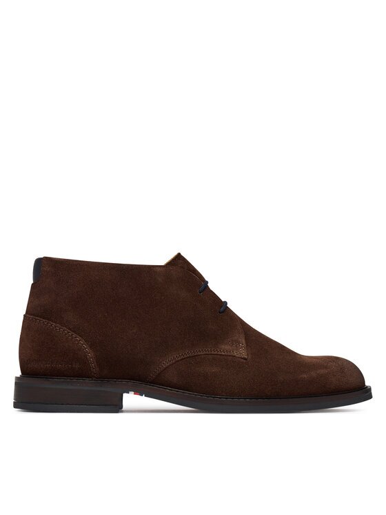 Tommy Hilfiger Зимни обувки Corporate Dressy Suede Lace Boot FM0FM05951