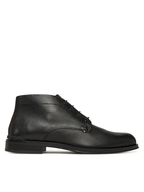 Tommy Hilfiger Зимни обувки Corporate Hilfiger Lth Boot FM0FM05697