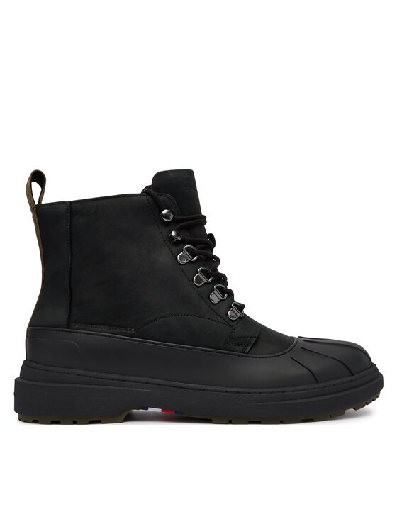 Tommy Hilfiger Зимни обувки Outdoor Rubber Lth Boot Wpm FM0FM05957