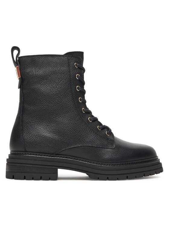 Tommy Hilfiger Зимни обувки Th Plaque Pebble Lace Boot Warm FW0FW08767
