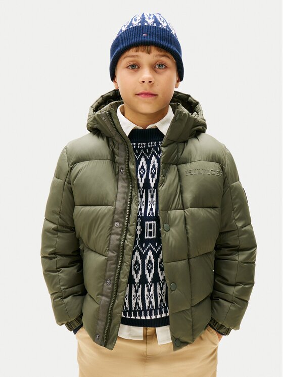 Tommy Hilfiger Зимно яке KB0KB10093 D Зелен Regular Fit
