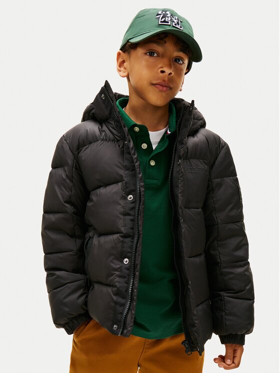Tommy Hilfiger Зимно яке KB0KB10093 S Черен Regular Fit