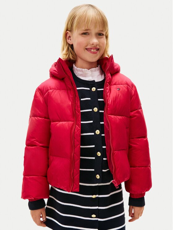 Tommy Hilfiger Зимно яке KG0KG08759 D Червен Regular Fit