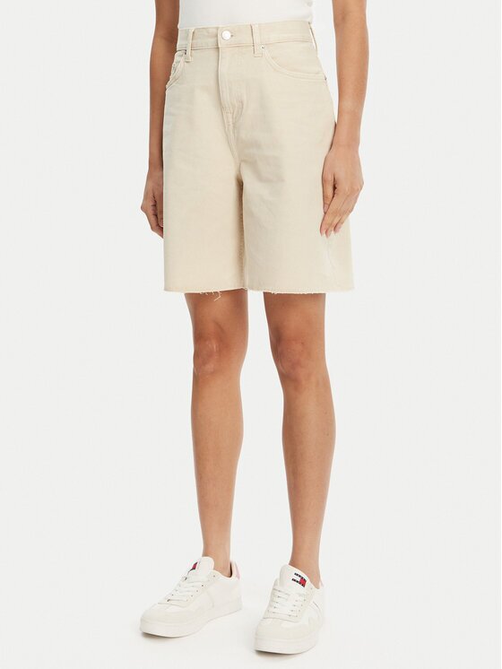 Tommy Jeans Бермуди DW0DW21646 Бежов Regular Fit