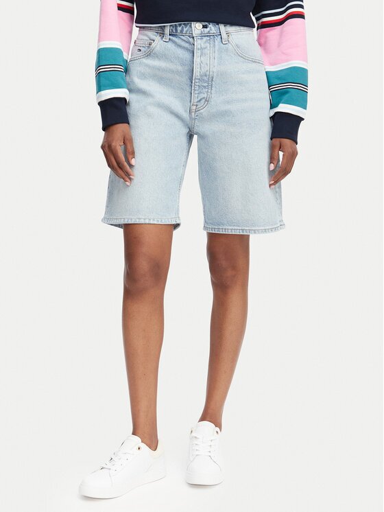 Tommy Jeans Бермуди DW0DW23123 Светлосин Regular Fit