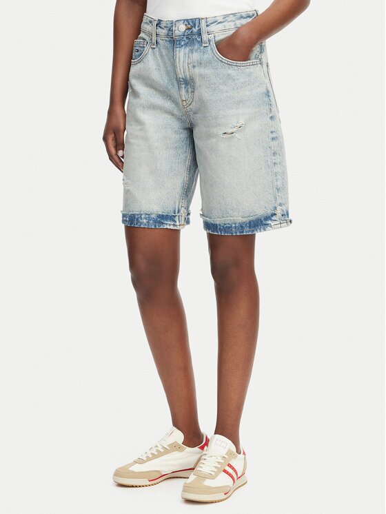 Tommy Jeans Бермуди Mia DW0DW22686 Син Relaxed Fit