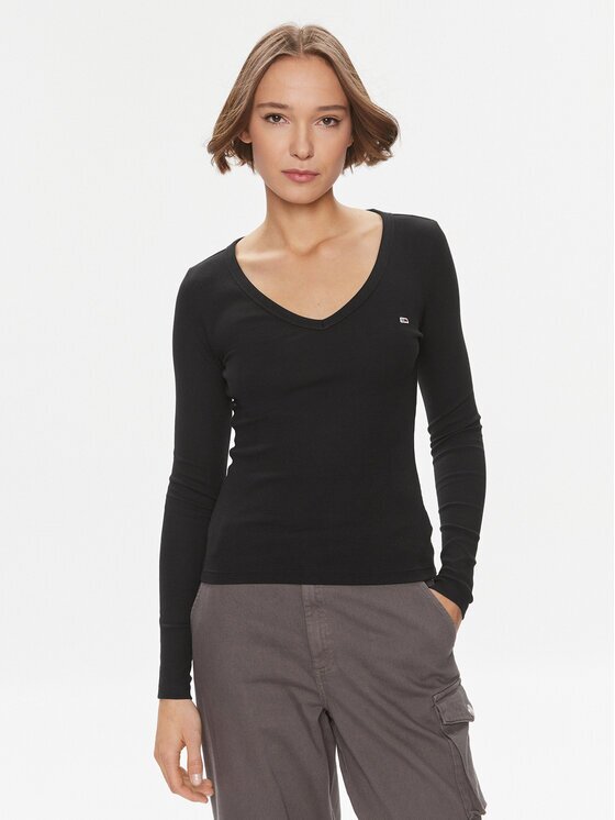 Tommy Jeans Блуза Essential DW0DW17990 Slim Fit