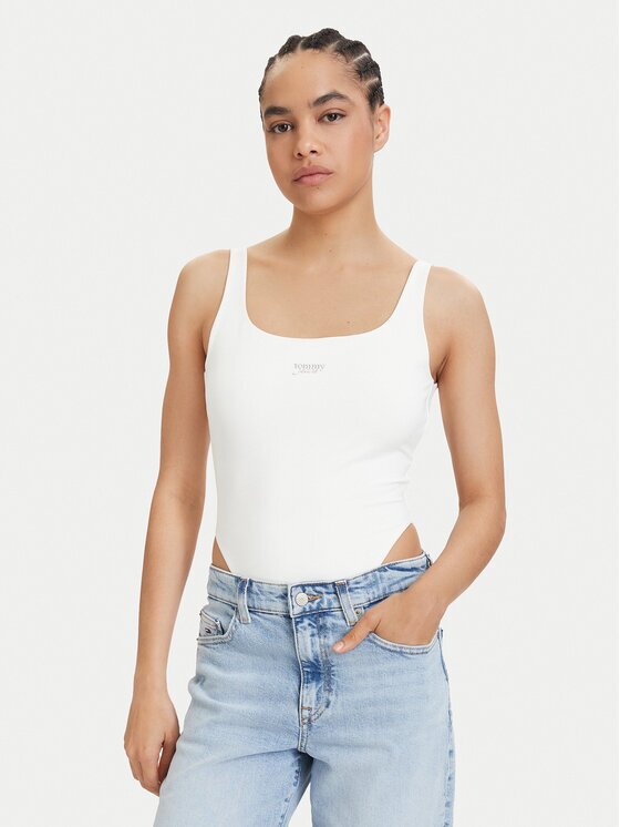 Tommy Jeans Боди Metallic Logo DW0DW22311 Slim Fit