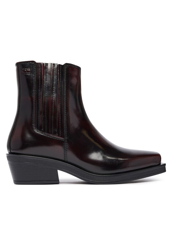 Tommy Jeans Боти тип челси Tjw Brushed Leather Cowboy Boots EN0EN03077