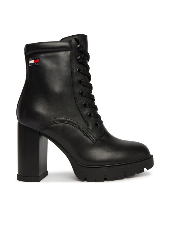 Tommy Jeans Боти Tjw Lace Up High Heel Boots EN0EN03109