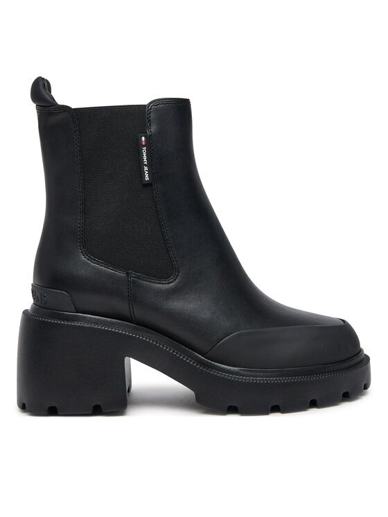Tommy Jeans Боти Tjw Mid Heel Chelsea Boot EN0EN02681