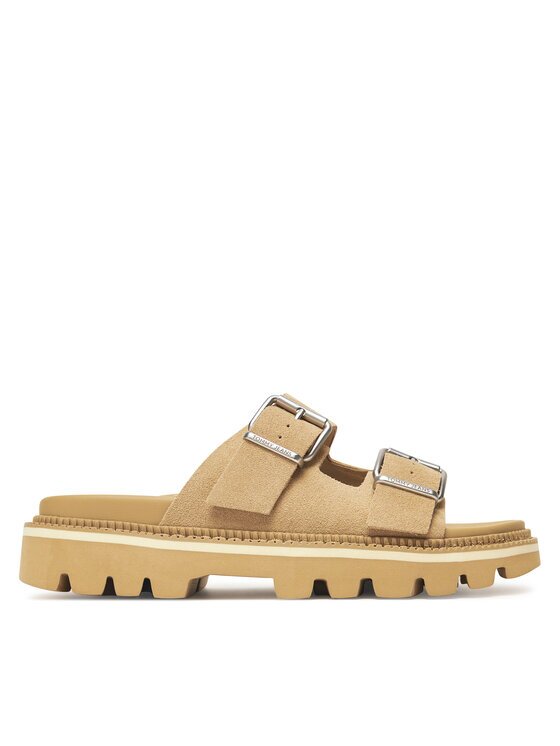 Tommy Jeans Чехли Double Strap Sandal Suede EN0EN02797