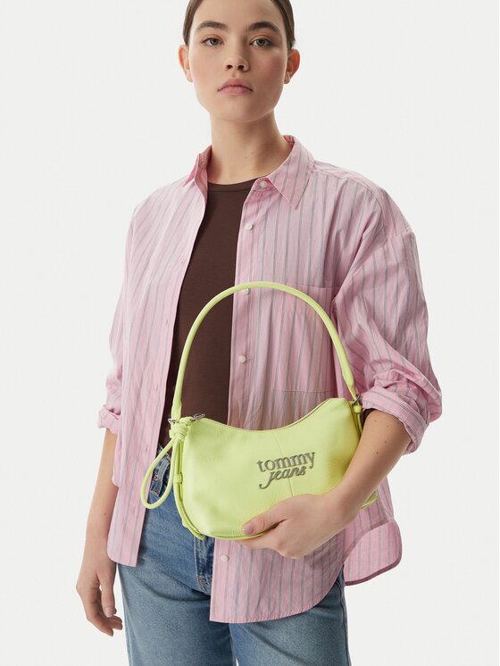 Tommy Jeans Дамска чанта Metal Logo Shoulder Bag AW0AW18468