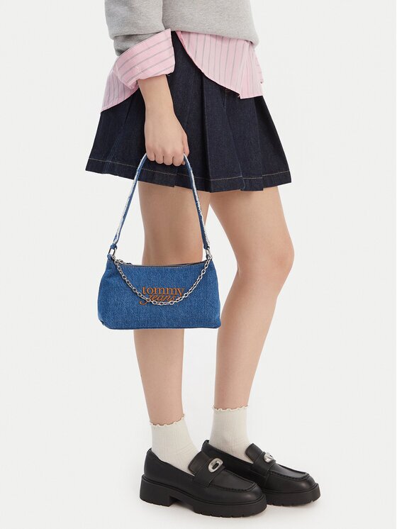 Tommy Jeans Дамска чанта Tjw Cool Denim Shoulder Bag AW0AW18575