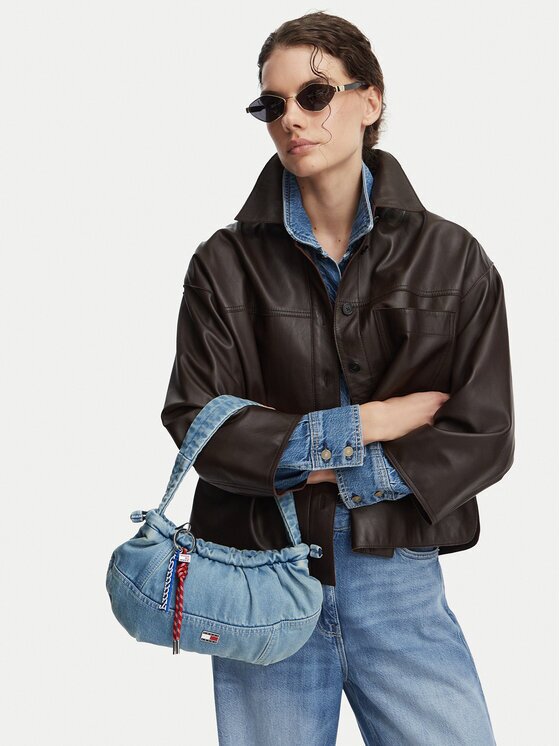 Tommy Jeans Дамска чанта Tjw Icon Charms Denim Shlder Bag AW0AW18883