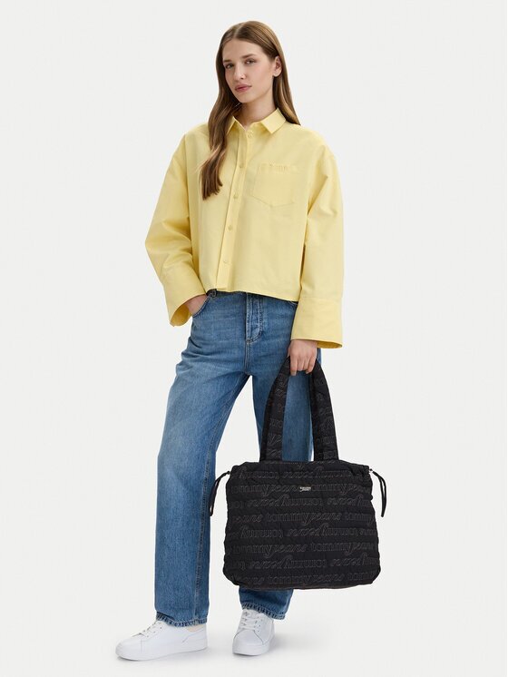 Tommy Jeans Дамска чанта Tjw Icon Nylon Tote Aop AW0AW18649