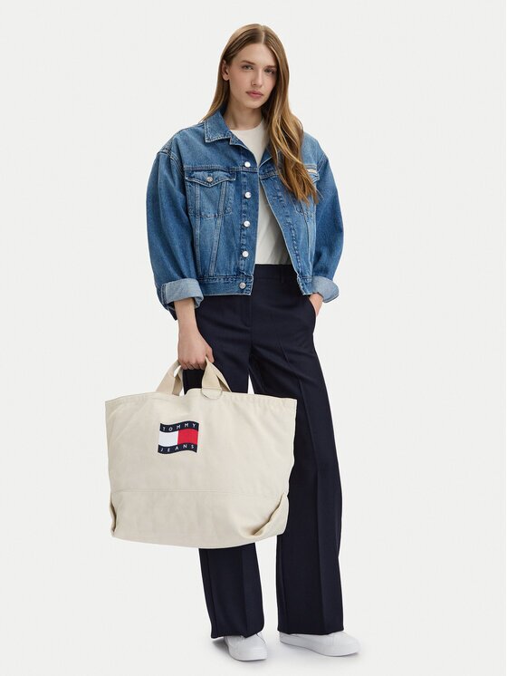 Tommy Jeans Дамска чанта Tjw Wave Flag Med Tote AW0AW18466