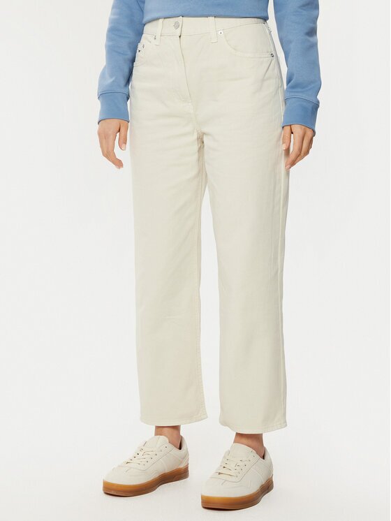 Tommy Jeans Дънки DW0DW19392 Екрю Straight Fit