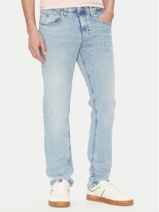 Tommy Jeans Дънки Scanton DM0DM20985 Светлосиньо Slim Fit