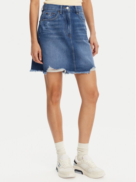 Tommy Jeans Дънкова пола DW0DW20135 Mom Fit